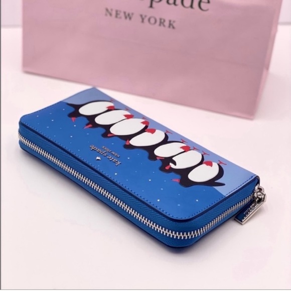 Kate Spade Pinguin long blue wallet - Picture 12 of 12